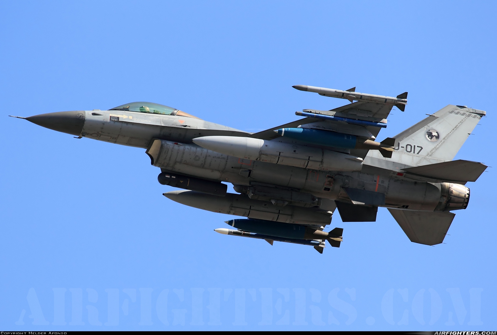 Netherlands - Air Force General Dynamics F-16AM Fighting Falcon J-017 at Monte Real (BA5) (LPMR), Portugal