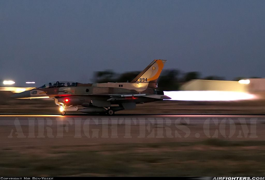 Israel - Air Force Lockheed Martin F-16I Sufa 894 at Beersheba - Hatzerim (LLHB), Israel
