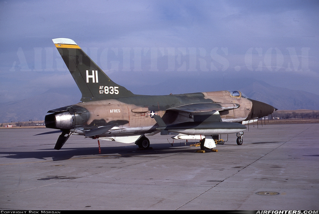 USA - Air Force Republic F-105B Thunderchief 57-5835 at Ogden - Hill AFB (HIF / KHIF), USA