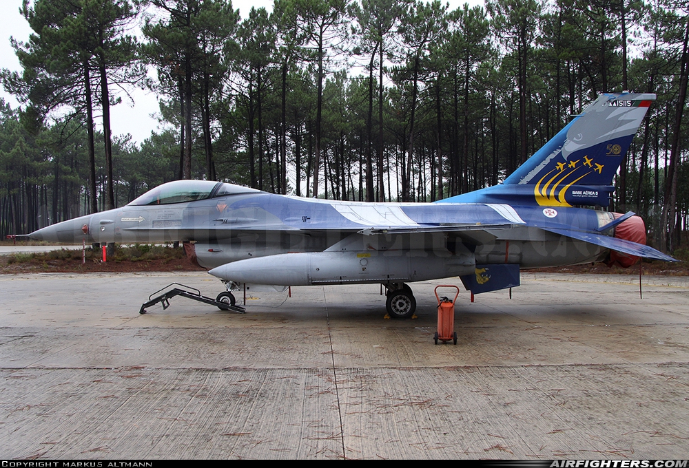 Portugal - Air Force General Dynamics F-16A Fighting Falcon 15115 at Monte Real (BA5) (LPMR), Portugal