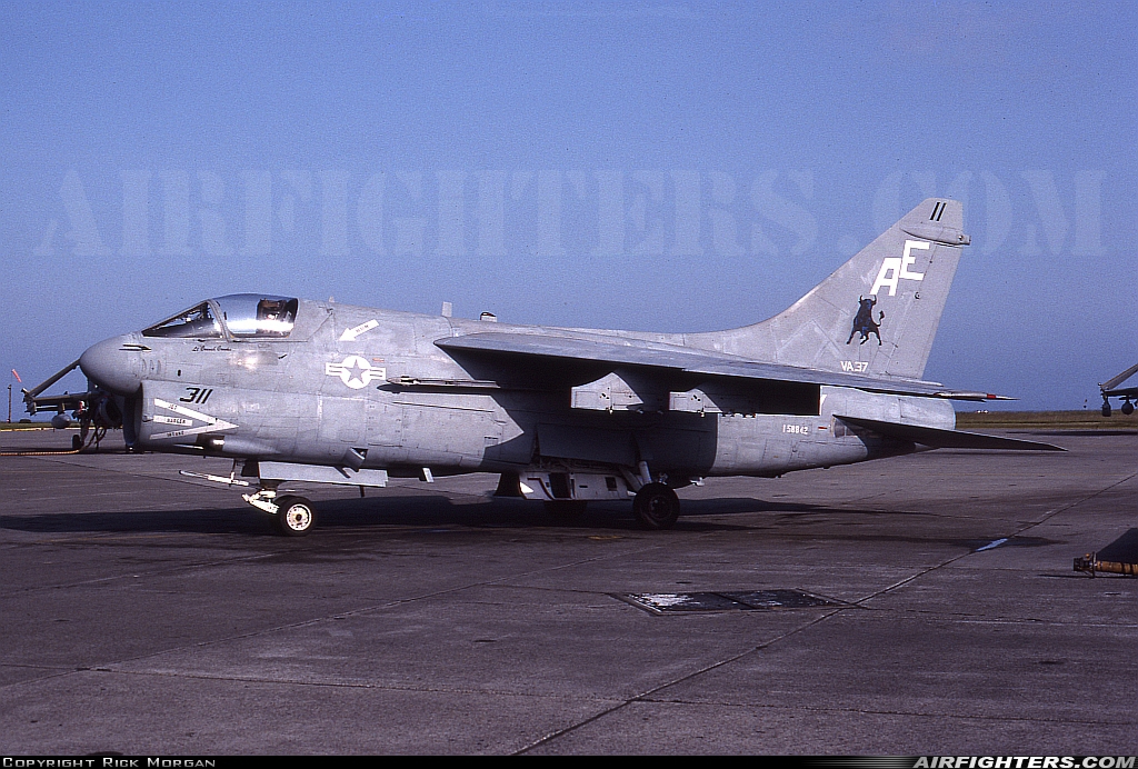 USA - Navy LTV Aerospace A-7E Corsair II 158842 at Oak Harbor - Whidbey Island NAS / Ault Field (NUW), USA