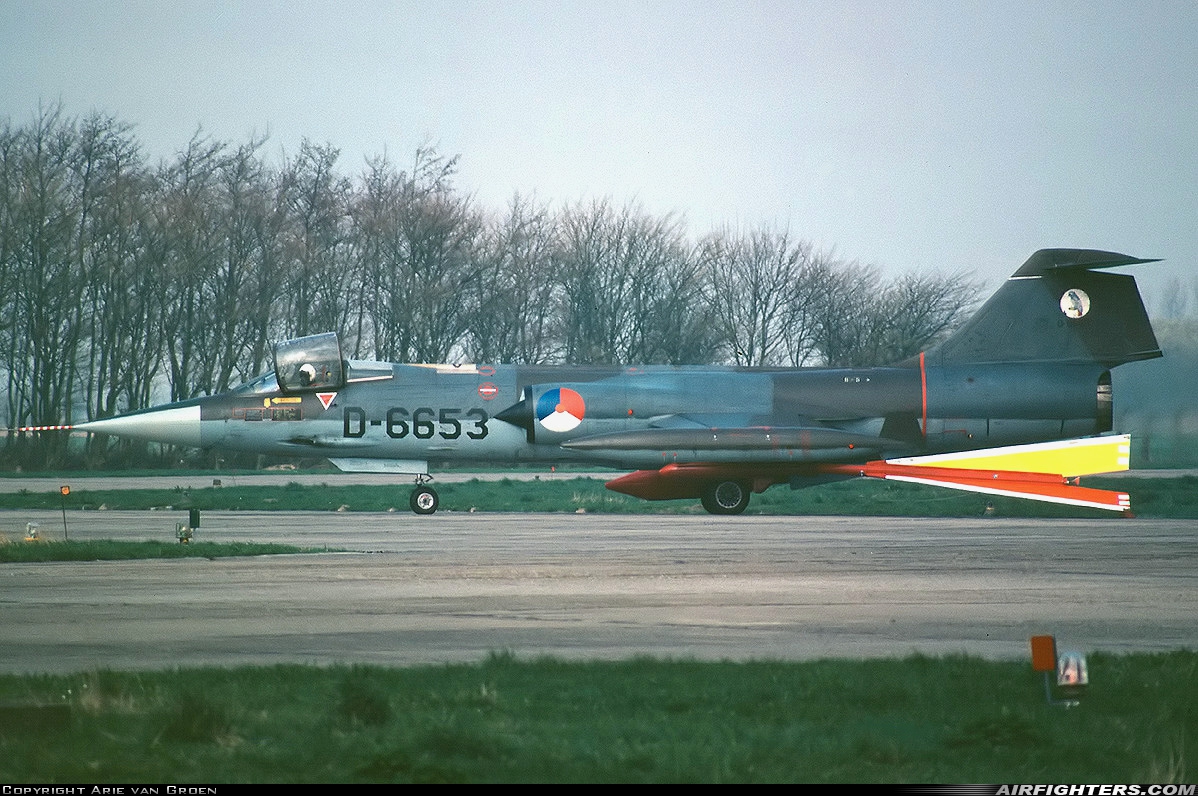 Netherlands - Air Force Lockheed F-104G Starfighter D-6653 at Leeuwarden (LWR / EHLW), Netherlands