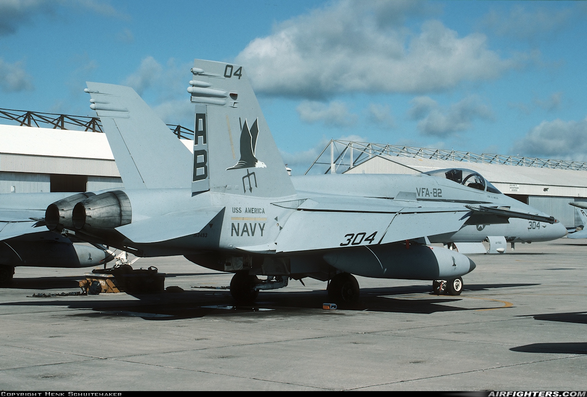USA - Navy McDonnell Douglas F/A-18C Hornet 163493 at Jacksonville - Cecil Field (VQQ / KVQQ), USA