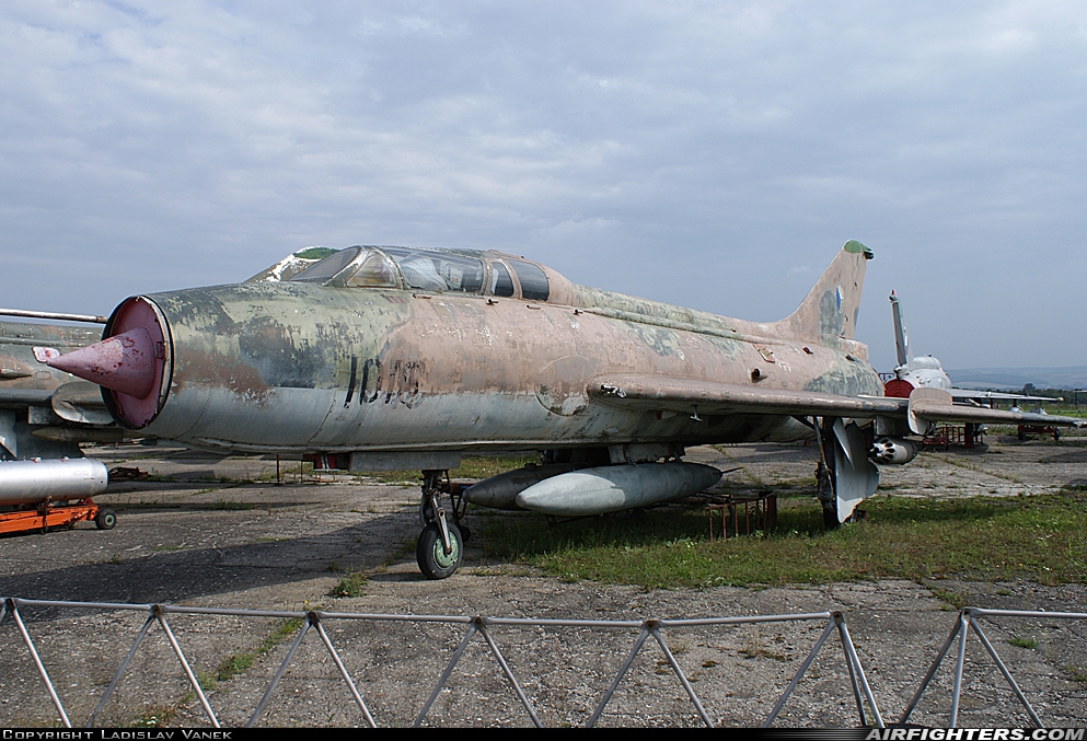 Czechoslovakia - Air Force Sukhoi Su-7UM 1016 at Vyskov (LKVY), Czech Republic