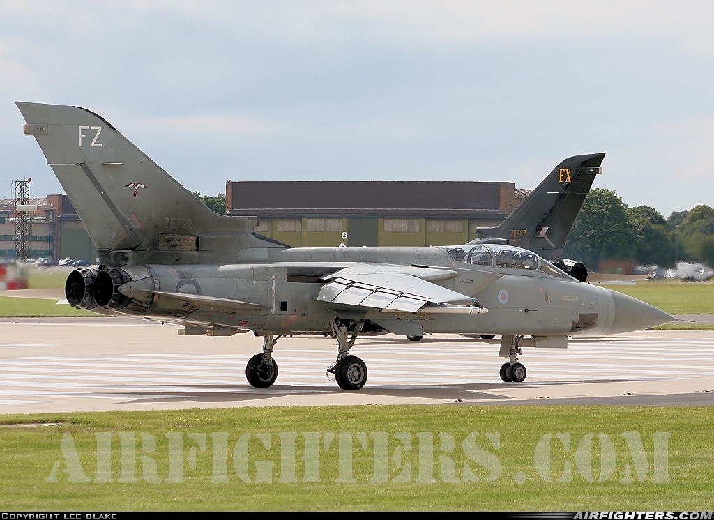UK - Air Force Panavia Tornado F3 ZE728 at Waddington (WTN / EGXW), UK