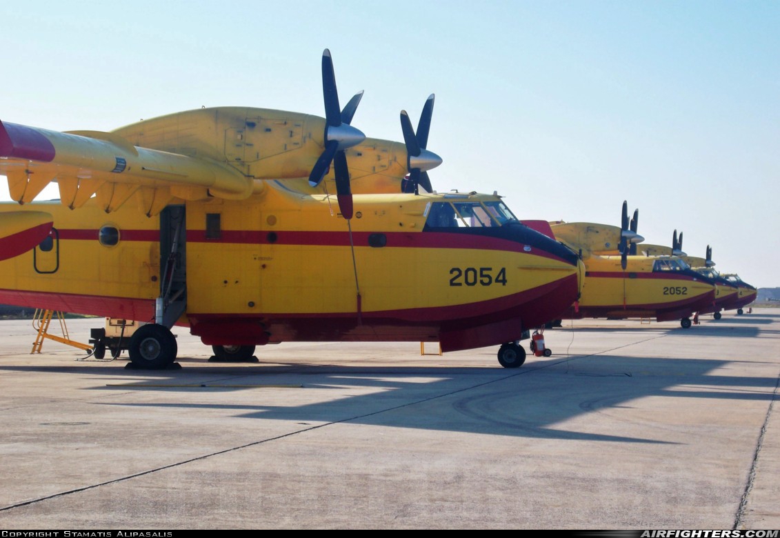 Greece - Air Force Canadair CL-415GR 2054 at Thessaloniki - Makedonia (Mikra) (SKG / LGTS), Greece