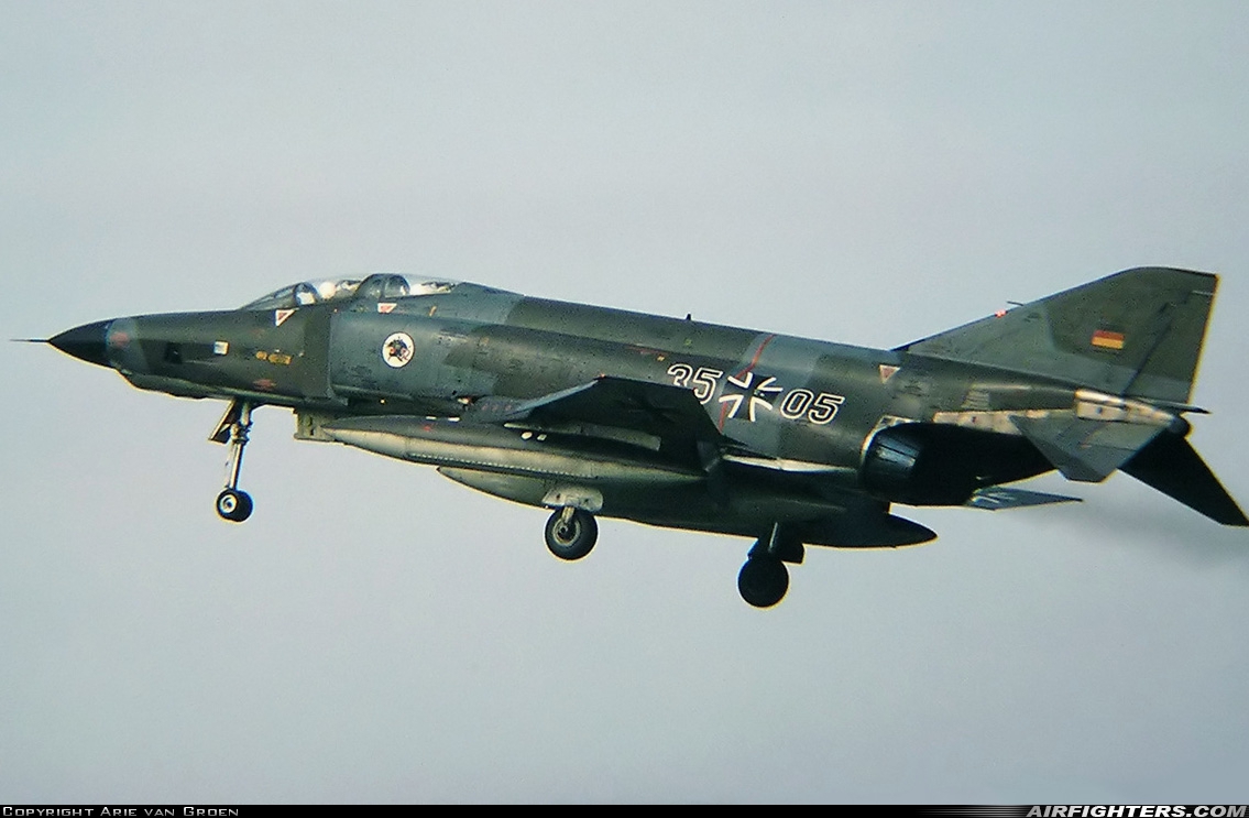Germany - Air Force McDonnell Douglas RF-4E Phantom II 35+05 at Hahn (EDAH), Germany