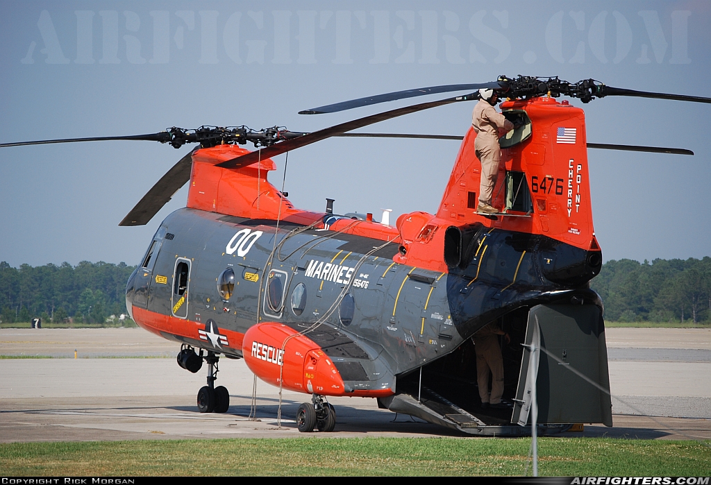 USA - Marines Boeing Vertol HH-46D Sea Knight (107-II) 156476 at Havelock - Cherry Point MCAS (NKT / KNKT), USA