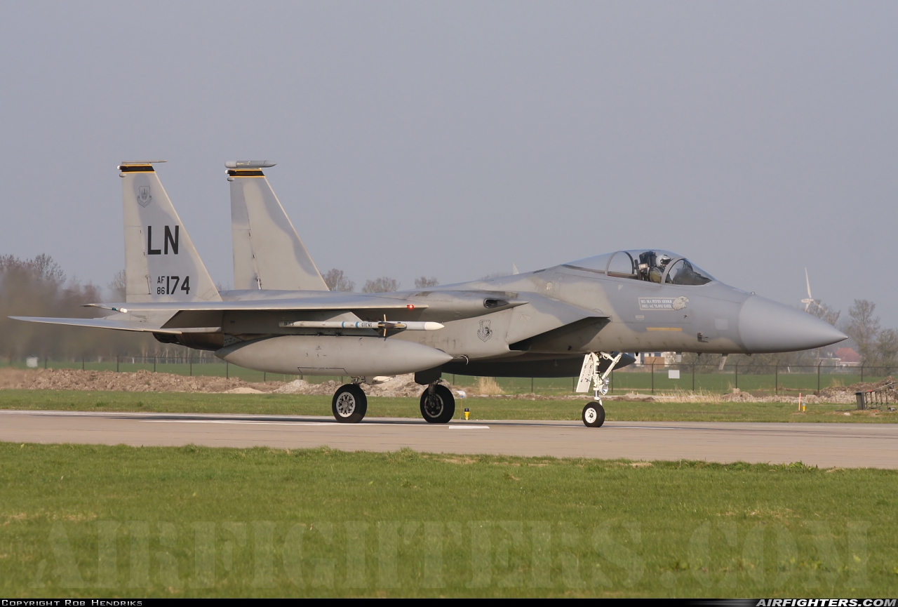 USA - Air Force McDonnell Douglas F-15C Eagle 86-0174 at Leeuwarden (LWR / EHLW), Netherlands