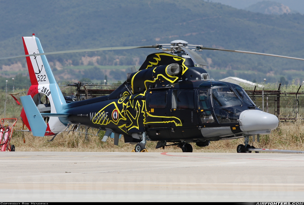 France - Navy Aerospatiale AS-565MA Panther 522 at Hyeres (TLN / LFTH), France
