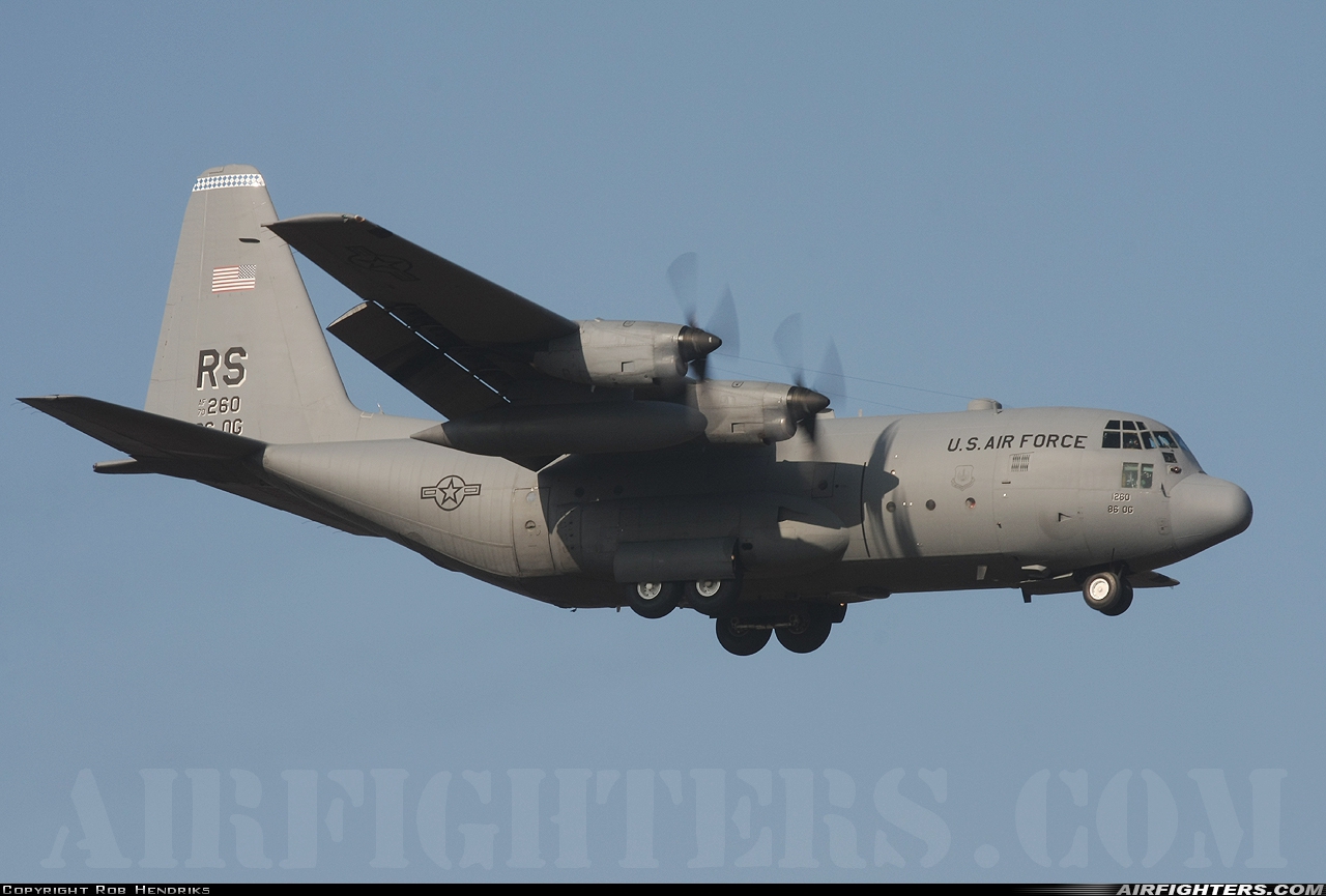 USA - Air Force Lockheed C-130E Hercules (L-382) 70-1260 at Ramstein (- Landstuhl) (RMS / ETAR), Germany