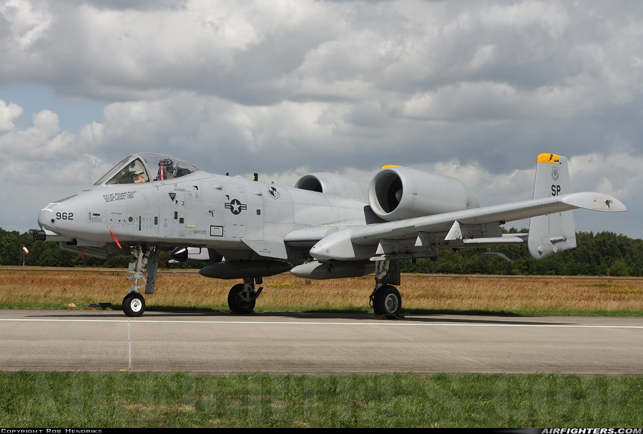 USA - Air Force Fairchild A-10A Thunderbolt II 81-0962 at Uden - Volkel (UDE / EHVK), Netherlands
