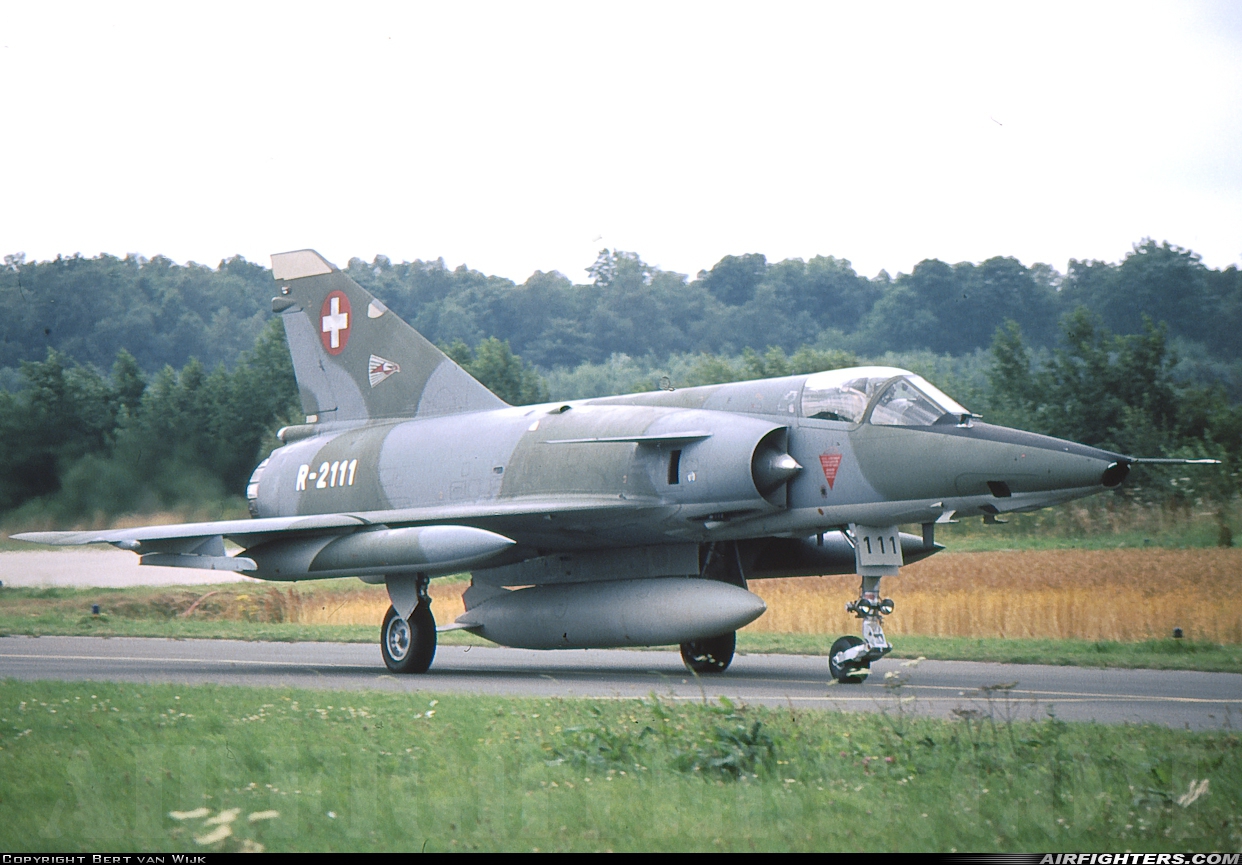Switzerland - Air Force Dassault Mirage IIIRS R-2111 at Florennes (EBFS), Belgium