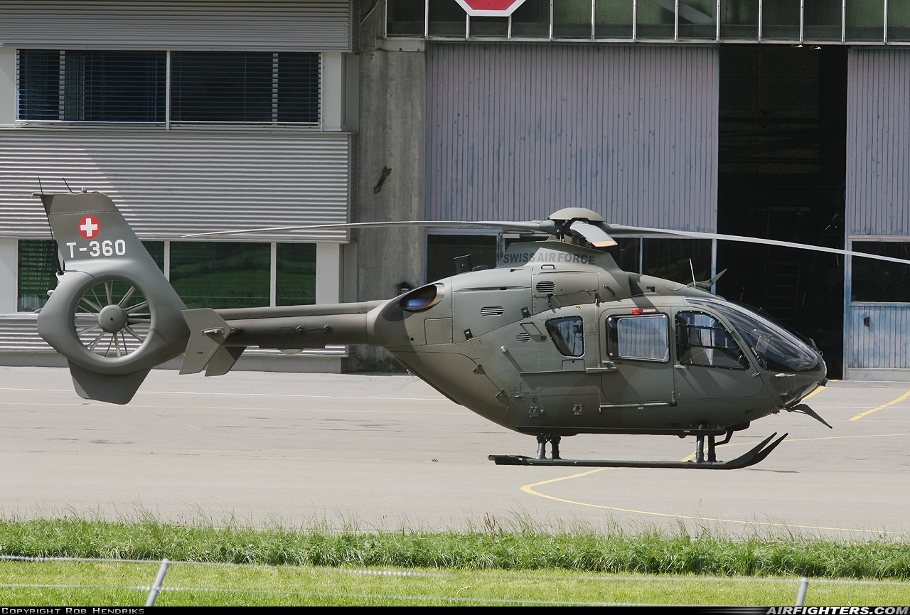 Switzerland - Air Force Eurocopter TH05 (EC-635P2+) T-360 at Alpnach (LSMA), Switzerland