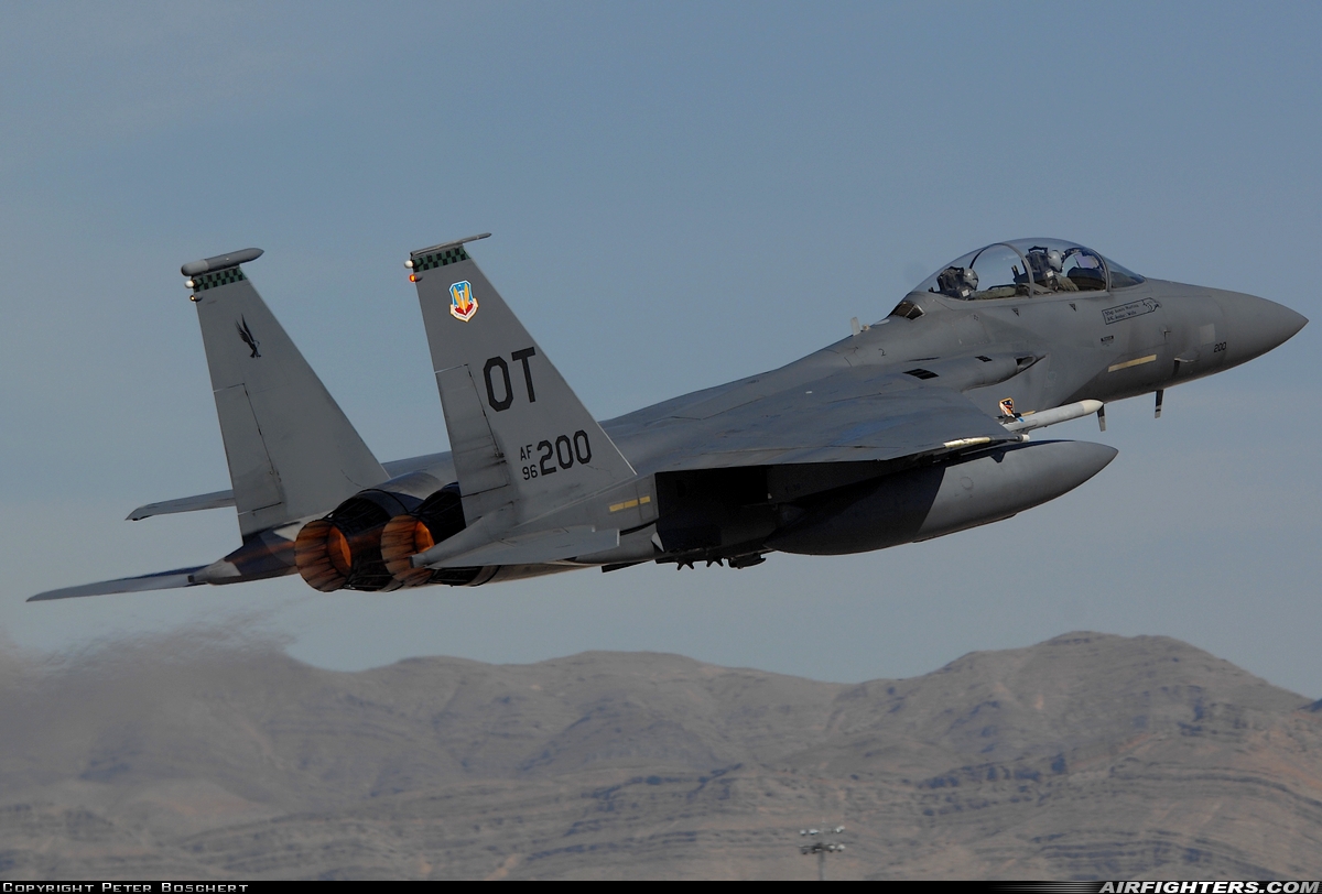 USA - Air Force McDonnell Douglas F-15E Strike Eagle 96-0200 at Las Vegas - Nellis AFB (LSV / KLSV), USA