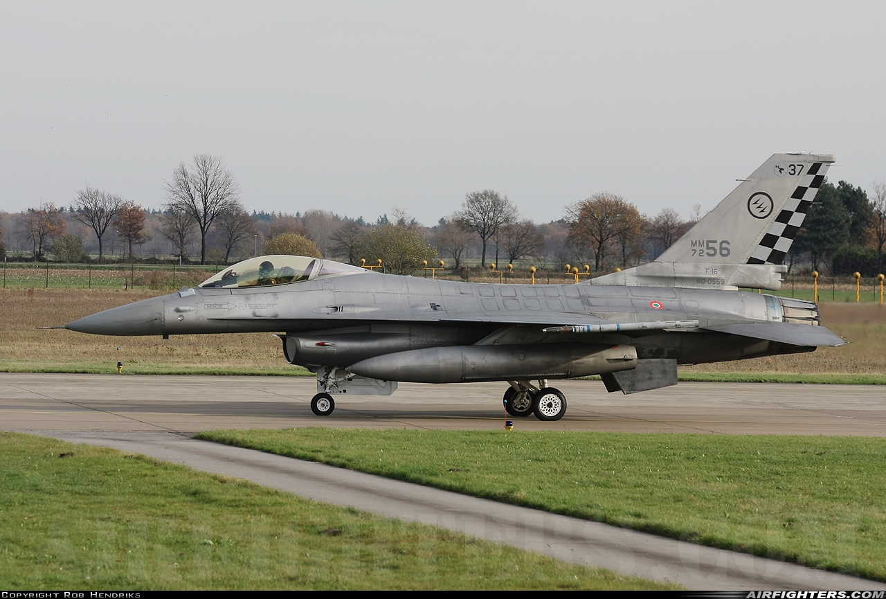 Italy - Air Force General Dynamics F-16A/ADF Fighting Falcon MM7256 at Uden - Volkel (UDE / EHVK), Netherlands