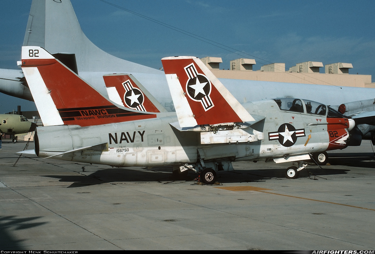 USA - Navy LTV Aerospace TA-7C Corsair II 156750 at Jacksonville - NAS Towers Field (NIP / KNIP), USA