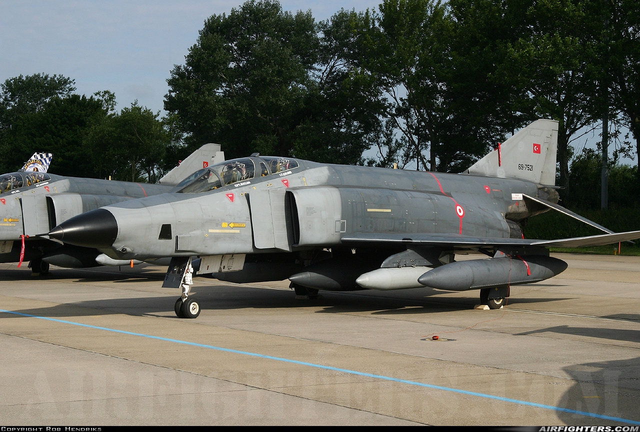 Türkiye - Air Force McDonnell Douglas RF-4E Phantom II 69-7521 at Leeuwarden (LWR / EHLW), Netherlands