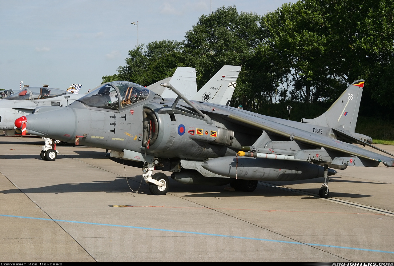 UK - Air Force British Aerospace Harrier GR.9 ZD378 at Leeuwarden (LWR / EHLW), Netherlands