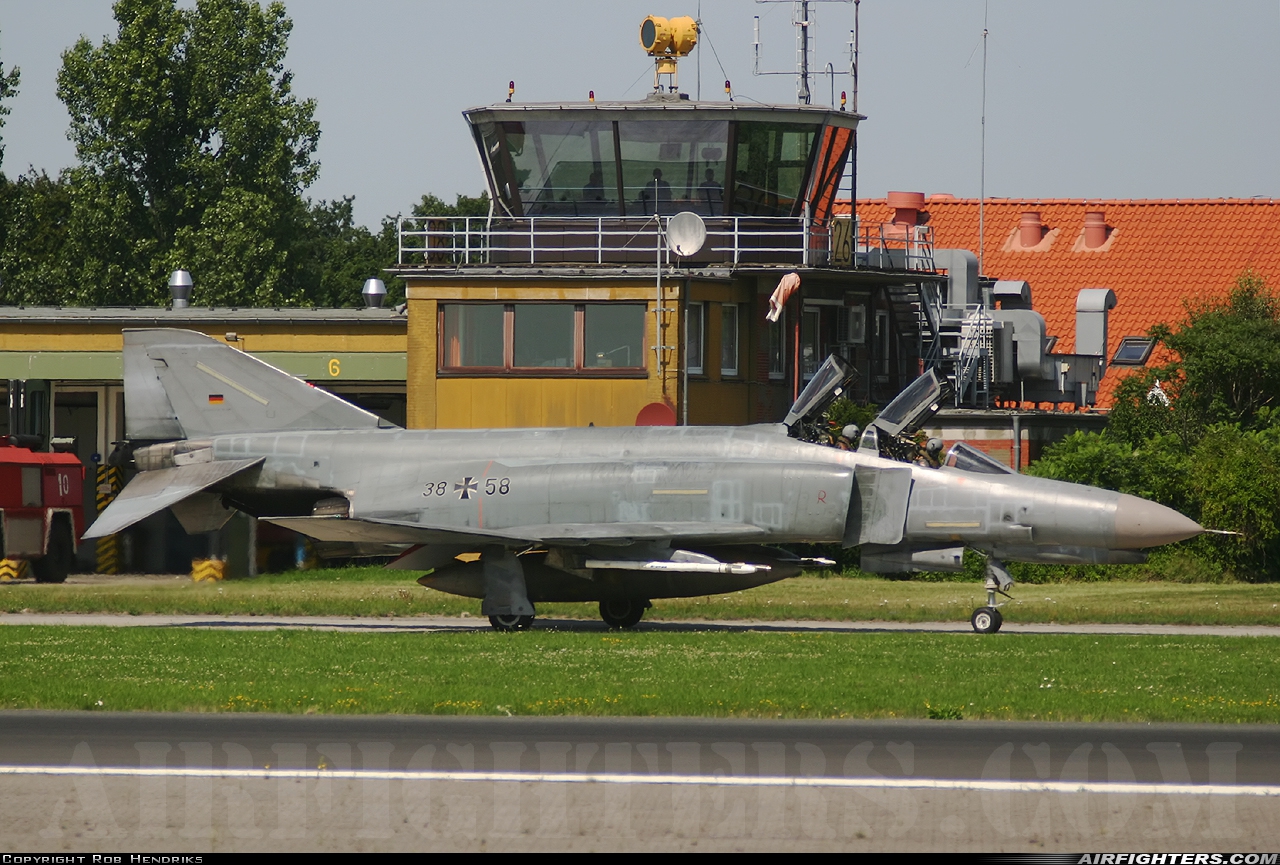 Germany - Air Force McDonnell Douglas F-4F Phantom II 38+58 at Wittmundhafen (Wittmund) (ETNT), Germany