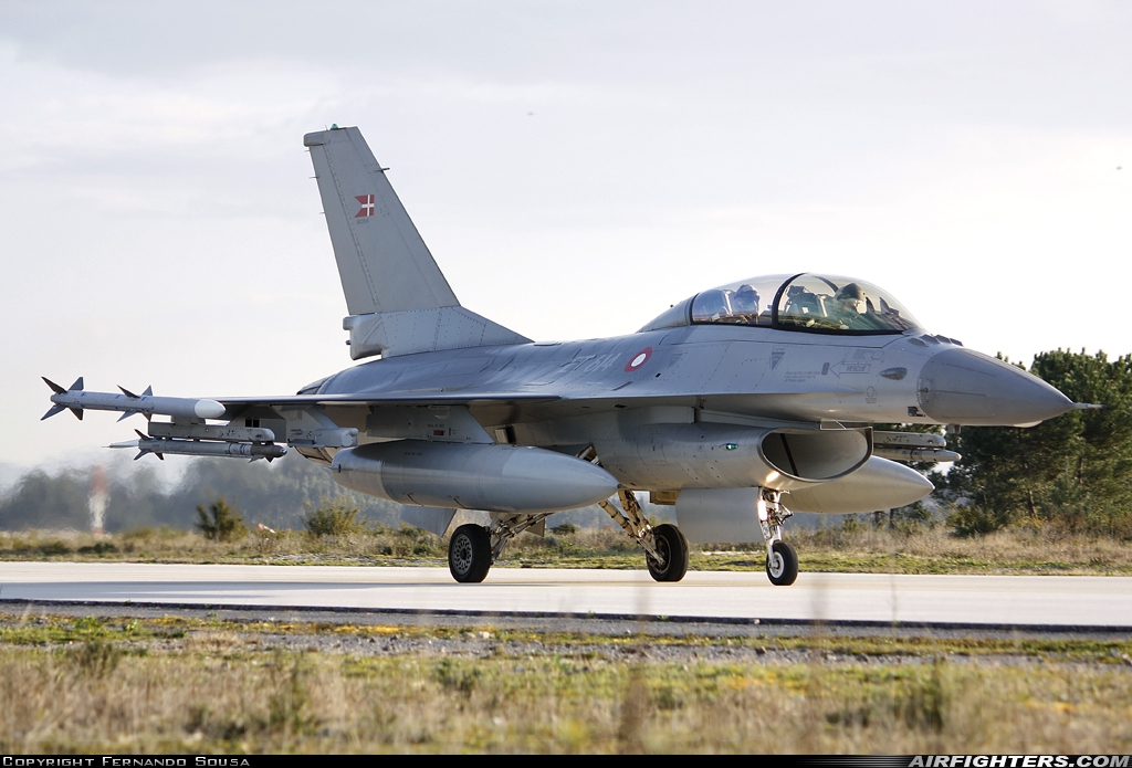 Denmark - Air Force General Dynamics F-16BM Fighting Falcon ET-614 at Monte Real (BA5) (LPMR), Portugal
