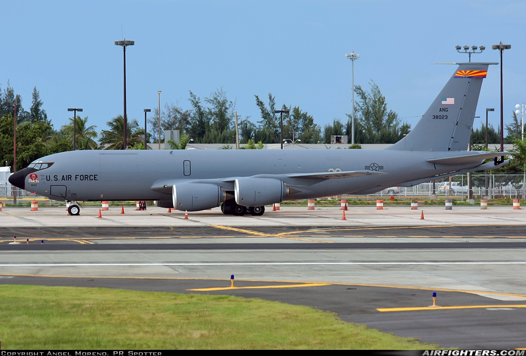 USA - Air Force Boeing KC-135R Stratotanker (717-100) 63-8023 at San Juan - Luis Munoz Marin Int. (SJU / TJSJ), Puerto Rico