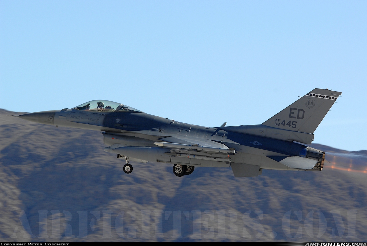 USA - Air Force General Dynamics F-16C Fighting Falcon 87-0307 at Las Vegas - Nellis AFB (LSV / KLSV), USA