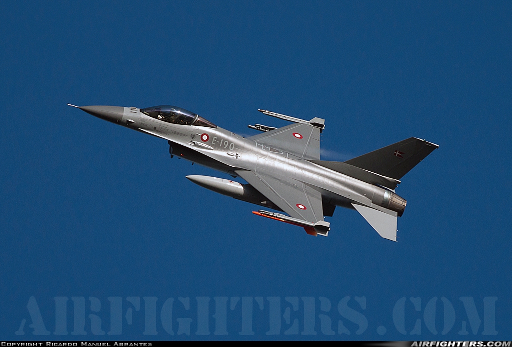 Denmark - Air Force General Dynamics F-16AM Fighting Falcon E-190 at Monte Real (BA5) (LPMR), Portugal