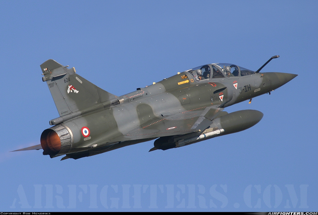 France - Air Force Dassault Mirage 2000D 624 at Florennes (EBFS), Belgium