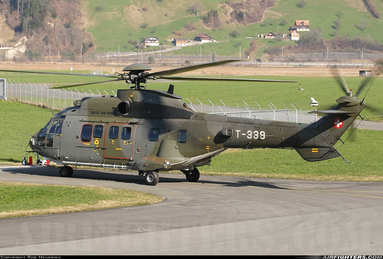 Switzerland - Air Force Aerospatiale AS-532UL Cougar T-339 at Alpnach (LSMA), Switzerland
