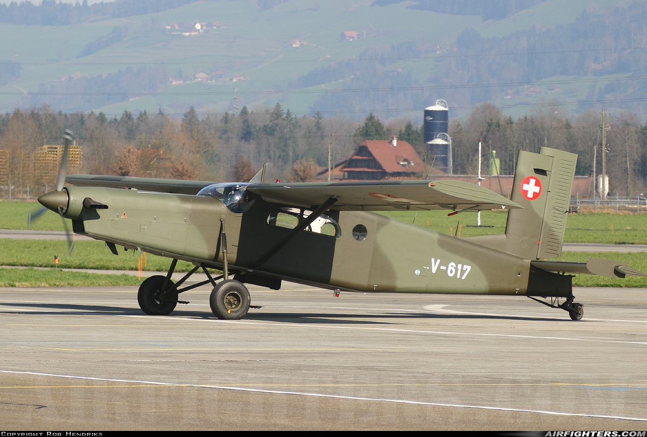 Switzerland - Air Force Pilatus PC-6/B2-H2M-1 Turbo Porter V-617 at Emmen (EML / LSME), Switzerland