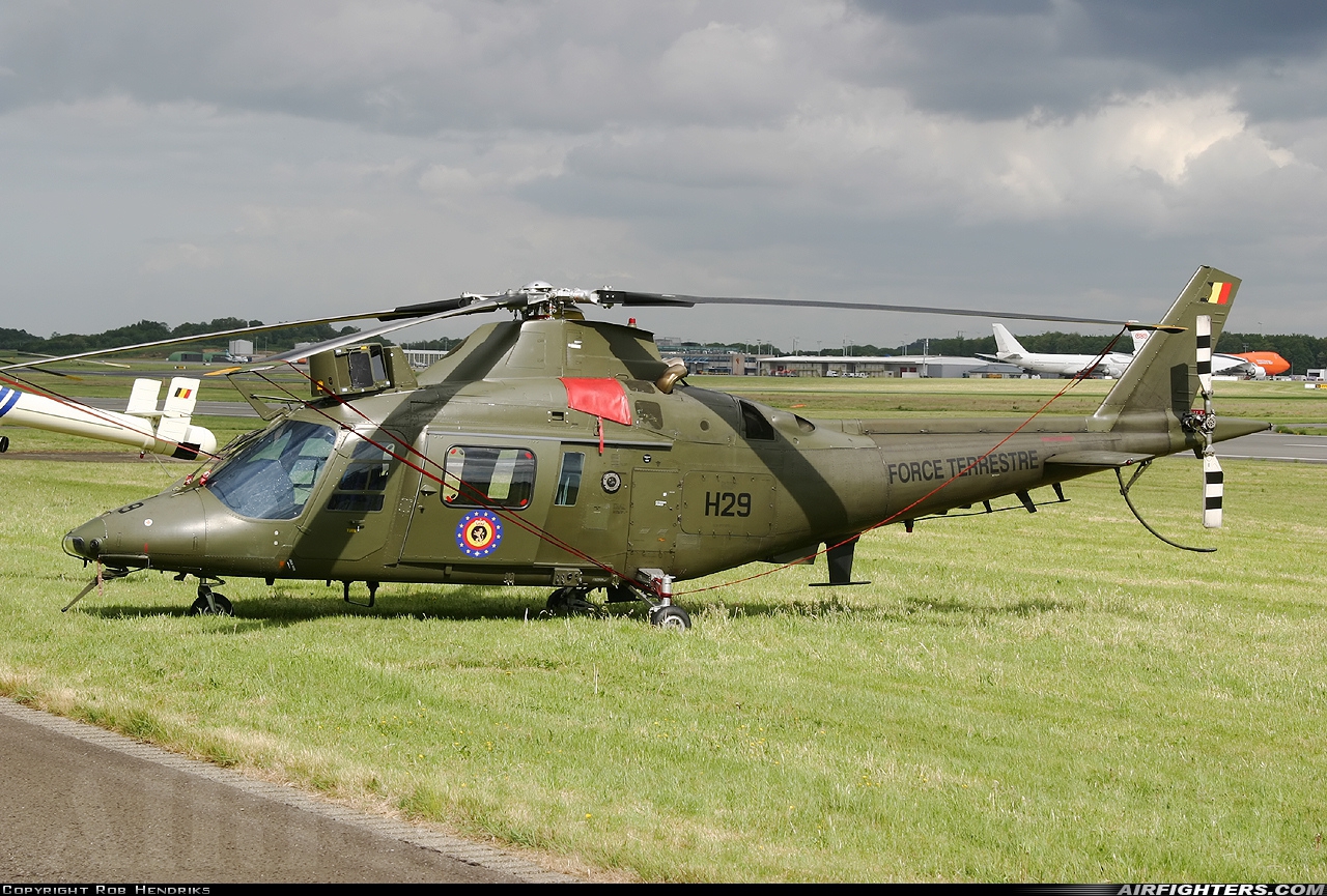 Belgium - Army Agusta A-109HA (A-109BA) H29 at Liege (- Bierset) (LGG / EBLG), Belgium