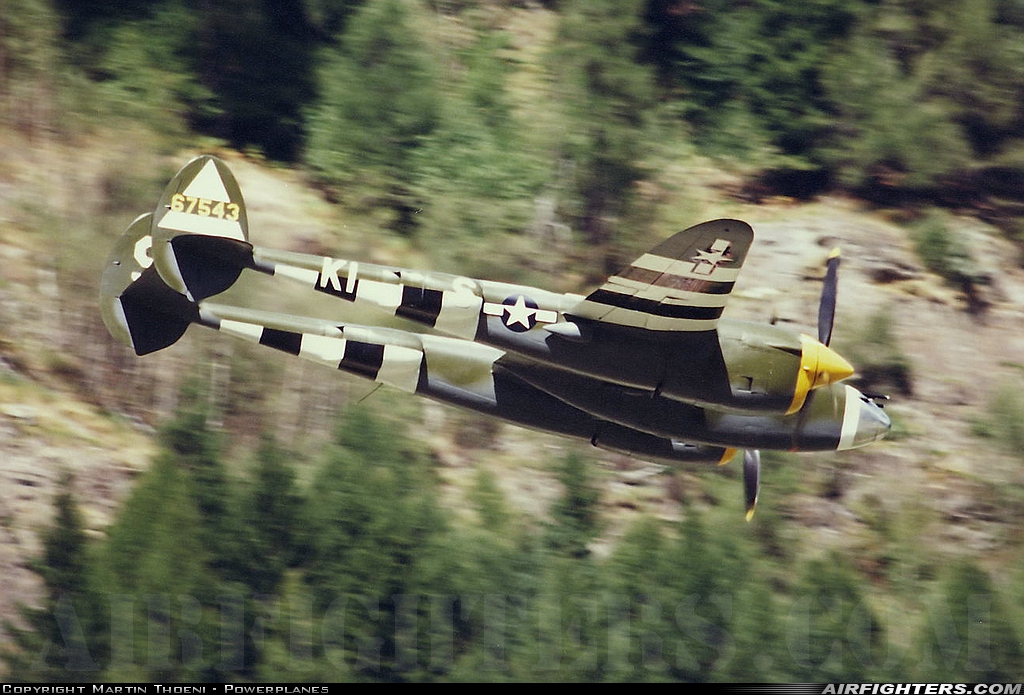 Private Lockheed P-38J Lightning N3145X at Ambri (LSPM), Switzerland