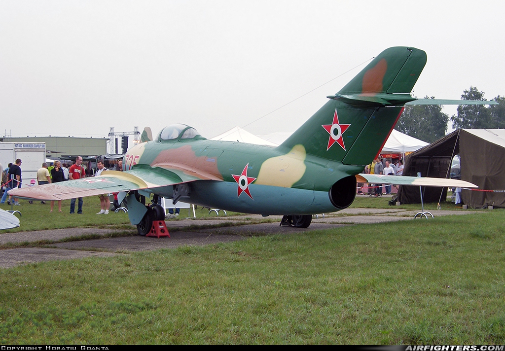 Romania - Air Force Mikoyan-Gurevich MiG-15bis 725 at Kecskemet (LHKE), Hungary