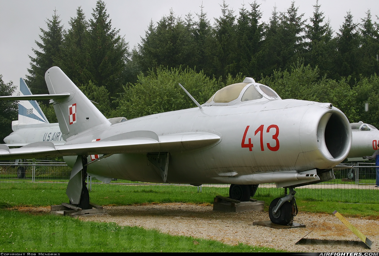 Poland - Air Force Mikoyan-Gurevich Lim-5 413 at Off-Airport - Hermeskeil, Germany
