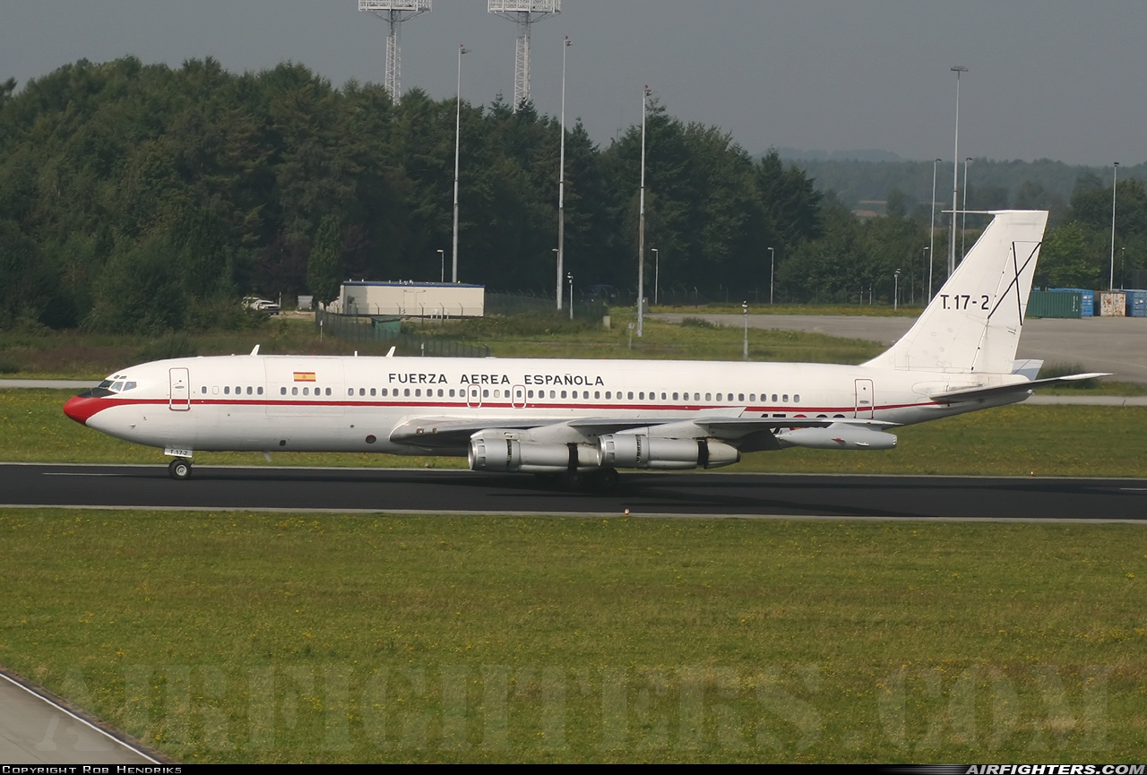 Spain - Air Force Boeing 707-331C T.17-2 at Eindhoven (- Welschap) (EIN / EHEH), Netherlands