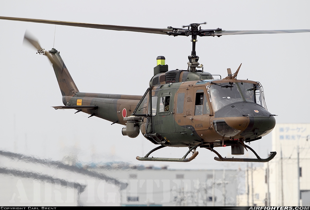 Japan - Army Bell UH-1J Iroquois 41836 at Yao (RJOY), Japan