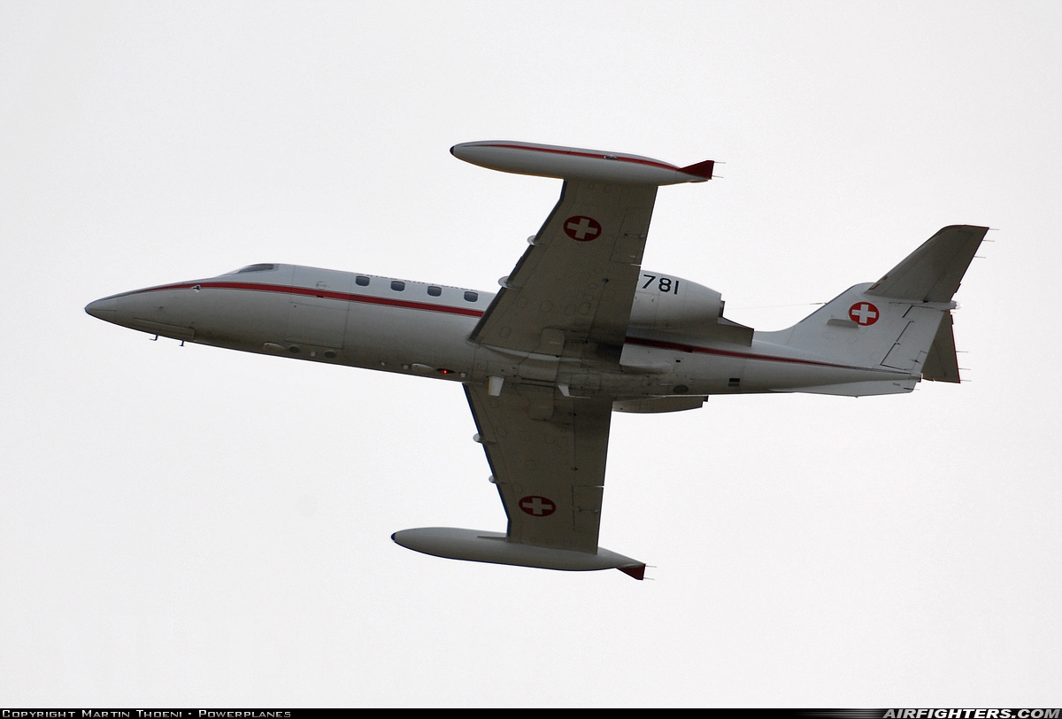 Switzerland - Air Force Learjet 35A T-781 at Off-Airport - Axalp, Switzerland