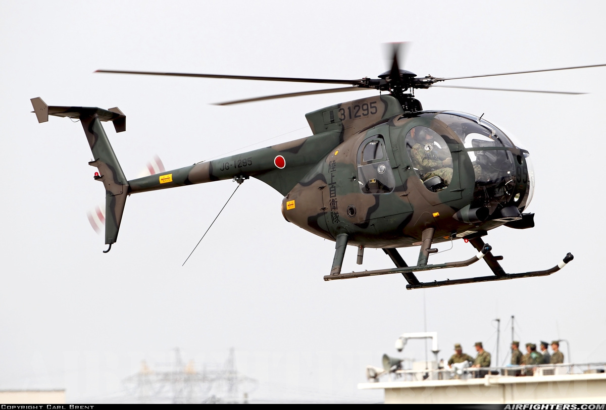 Japan - Army Hughes / Kawasaki OH-6D Cayuse 31295 at Yao (RJOY), Japan