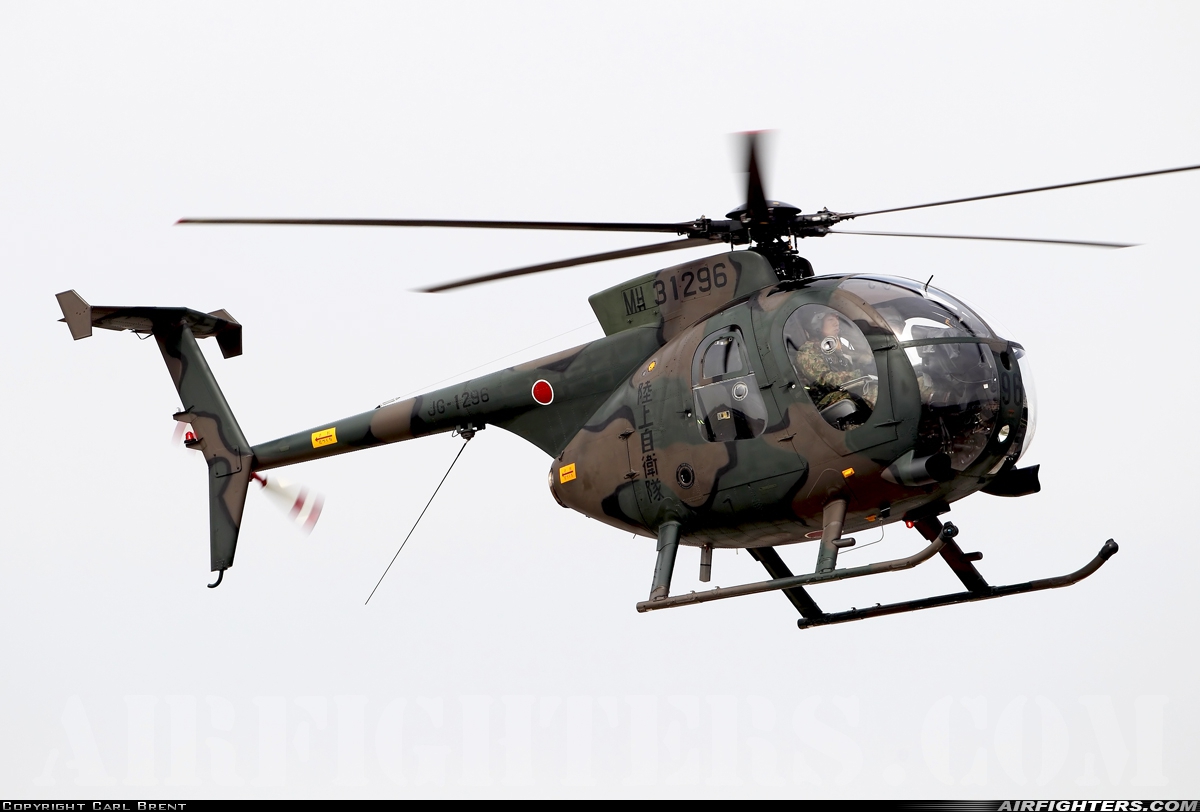 Japan - Army Hughes / Kawasaki OH-6D Cayuse 31296 at Yao (RJOY), Japan