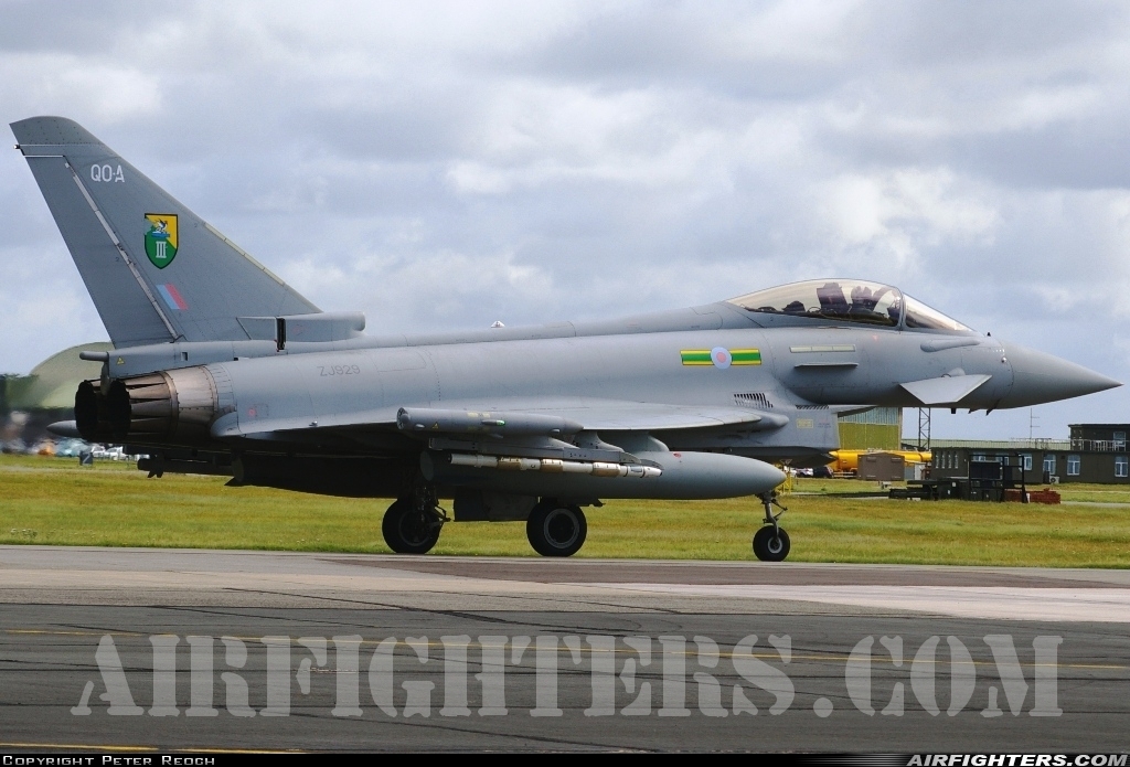 UK - Air Force Eurofighter Typhoon F2 ZJ292 at Valley (EGOV), UK