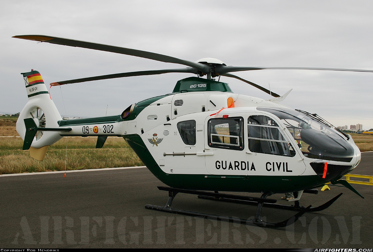 Spain - Guardia Civil Eurocopter EC-135P2 HU.26-04 at Murcia - San Javier (MJV / LELC), Spain