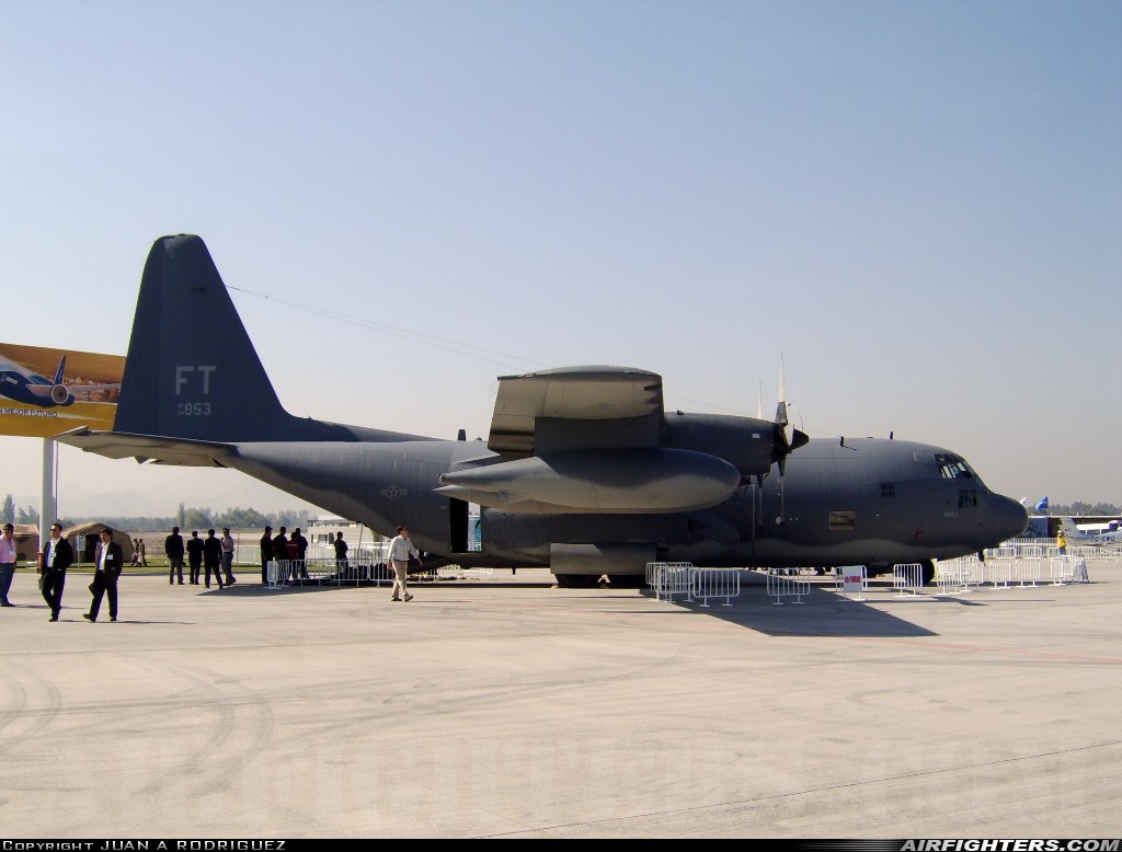 USA - Air Force Lockheed HC-130P Hercules (L-382) 64-14853 at Santiago - Arturo Merino Benitez (Pudahuel) (SCL / SCEL), Chile