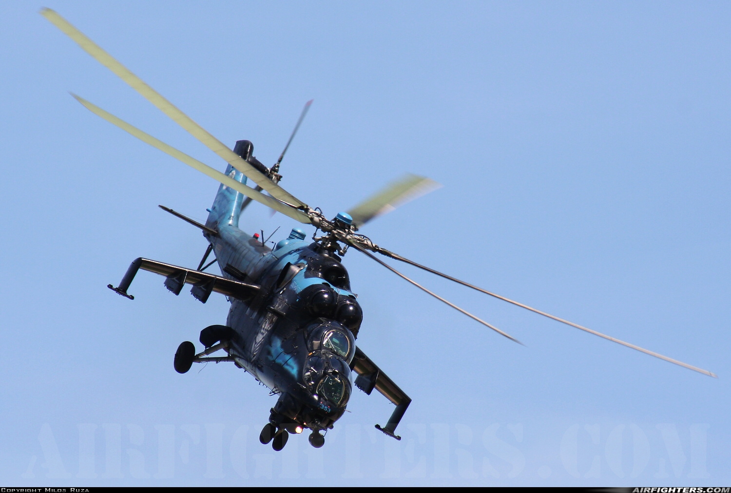 Czech Republic - Air Force Mil Mi-35 (Mi-24V) 7353 at Pardubice (PED / LKPD), Czech Republic
