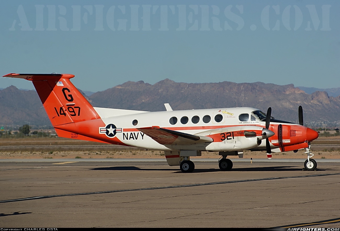 USA - Navy Beech TC-12B Huron (Super King Air B200) 161497 at Phoenix (Chandler) - Williams Gateway (AFB) (CHD / IWA / KIWA), USA
