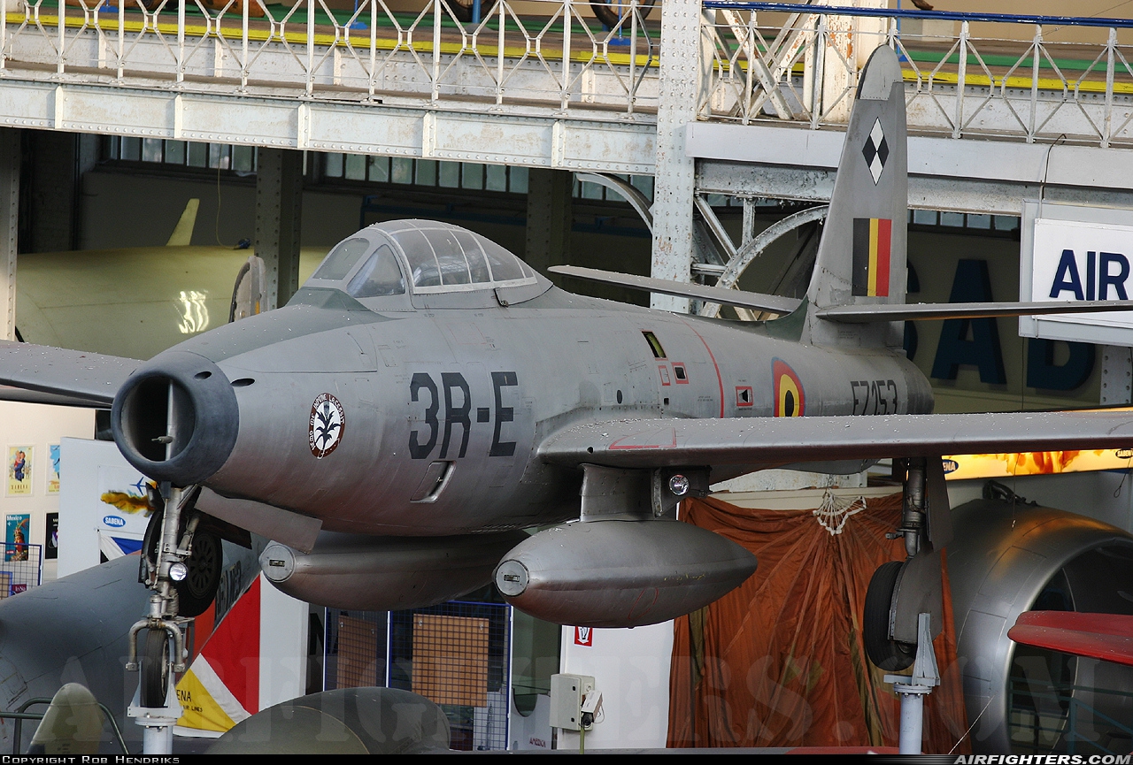 Belgium - Air Force Republic F-84G Thunderjet FZ107 at Off-Airport - Brussels, Belgium
