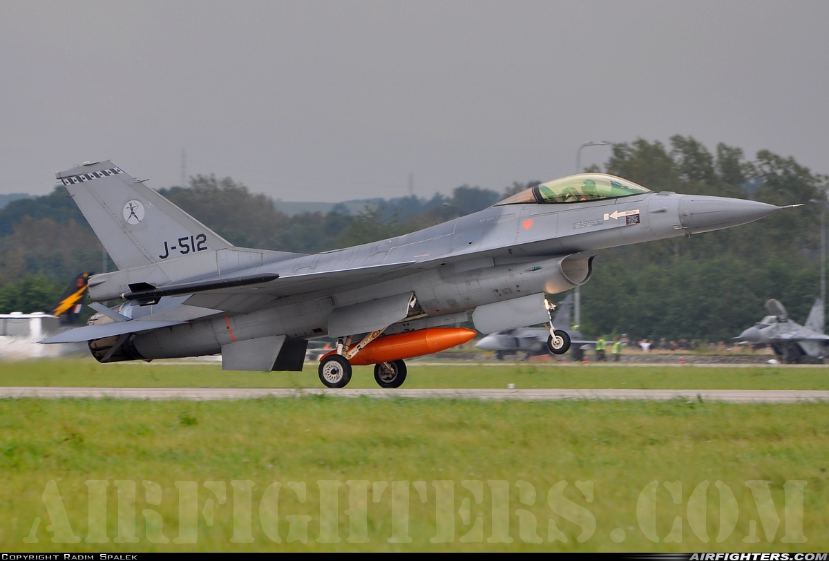Netherlands - Air Force General Dynamics F-16AM Fighting Falcon J-512 at Ostrava - Mosnov (OSR / LKMT), Czech Republic