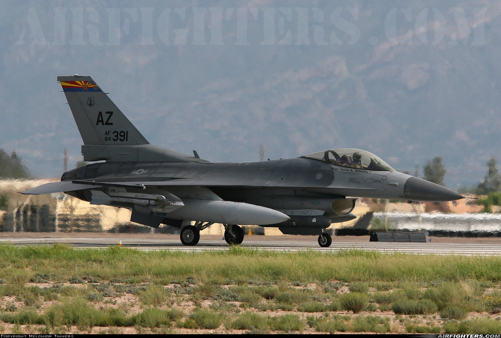 USA - Air Force General Dynamics F-16C Fighting Falcon 84-1391 at Tucson - Int. (TUS / KTUS), USA