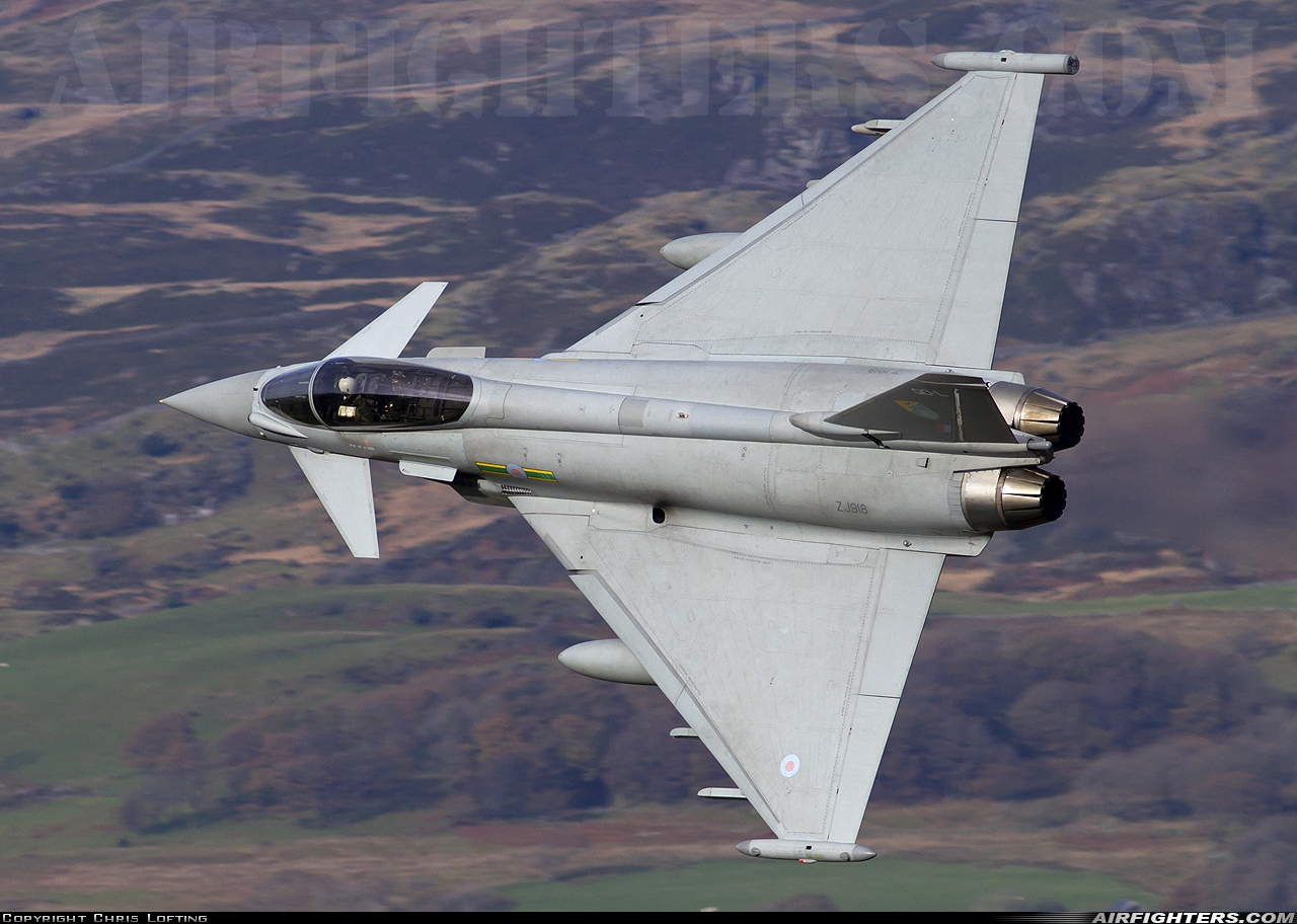 UK - Air Force Eurofighter Typhoon FGR4 ZJ918 at Off-Airport - Machynlleth Loop Area, UK