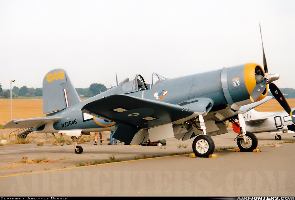 Private - Old Flying Machine Company Goodyear FG-1D Corsair G-BXUL at Beauvechain (EBBE), Belgium